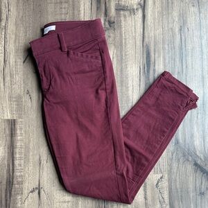 The Loft Marisa 2P burgundy pants